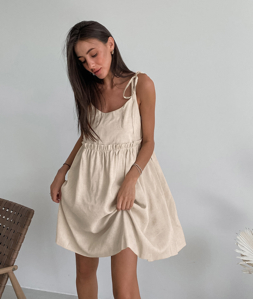 HauteParis™|Linoa – Robe en lin naturel