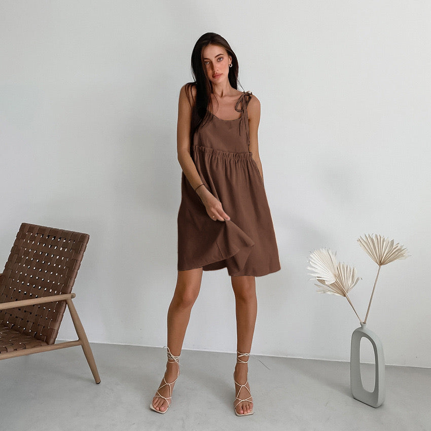 HauteParis™|Linoa – Robe en lin naturel