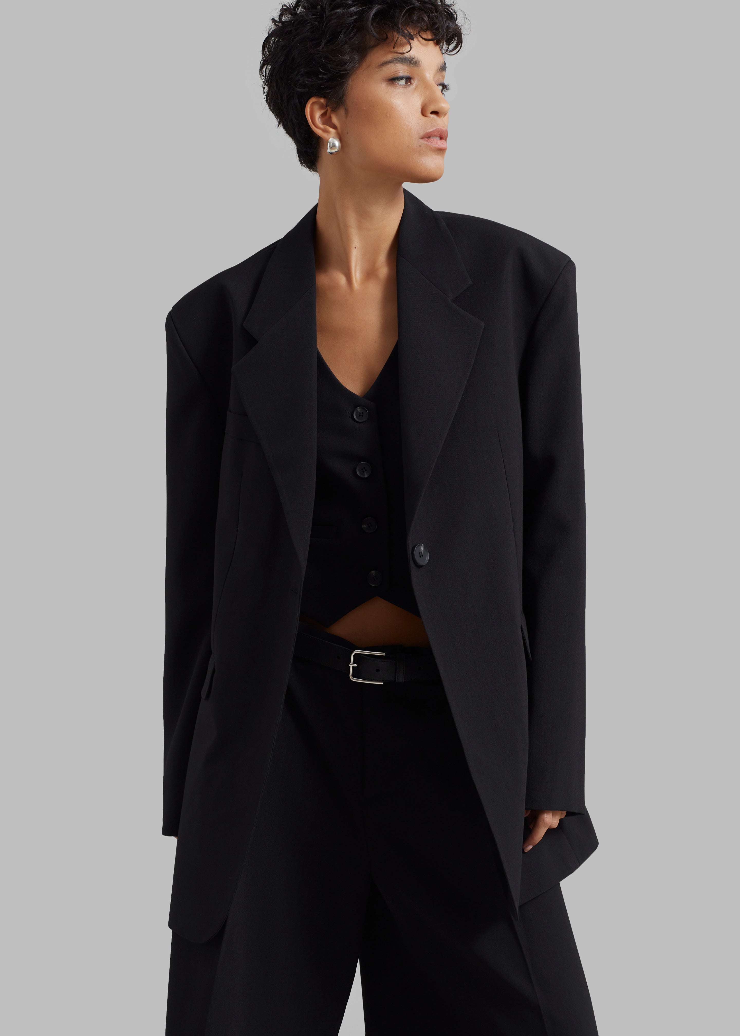 HauteParis™|Lillian Blazer - Black