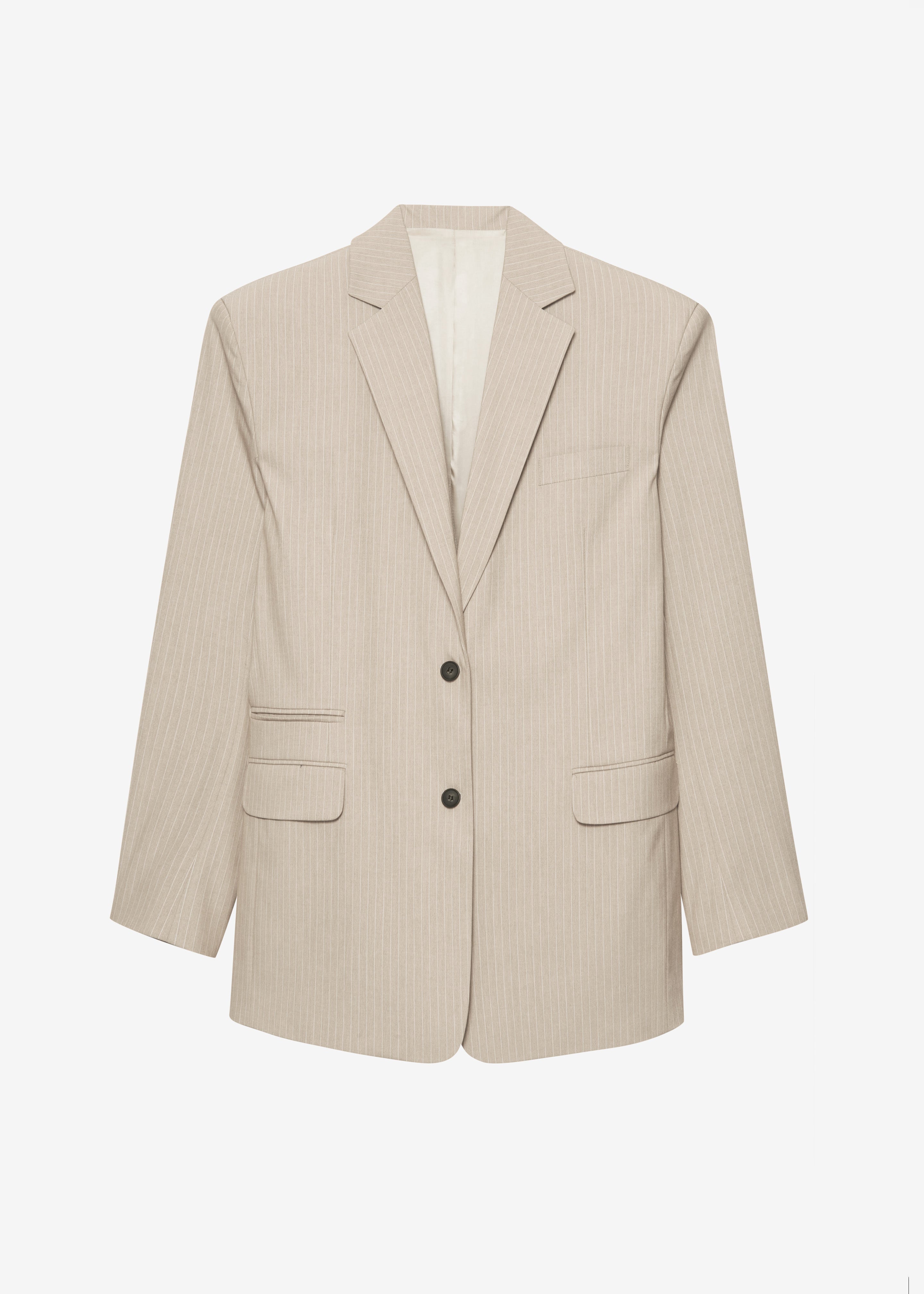 HauteParis™|Stasia Blazer -Beige à rayures