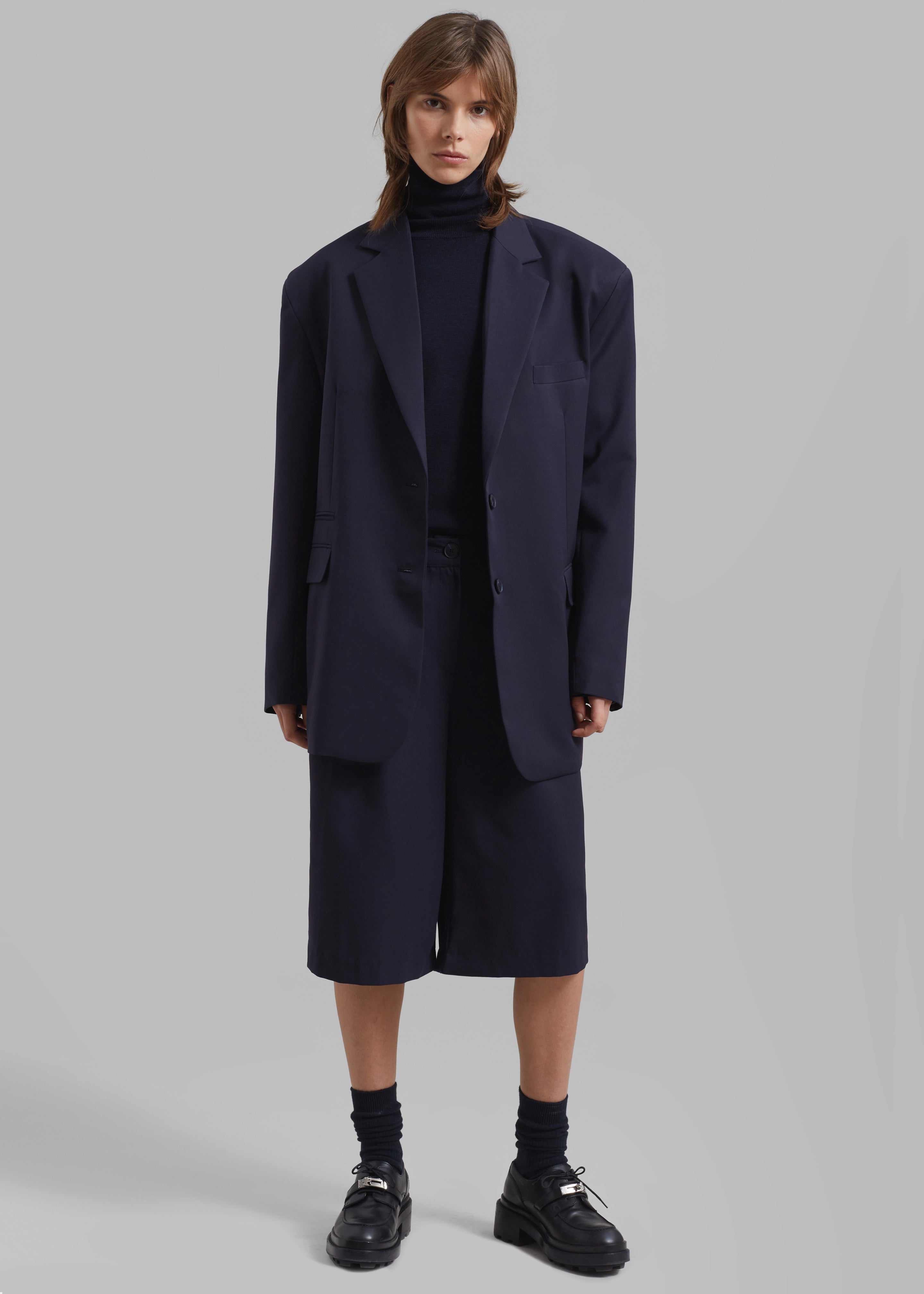 HauteParis™|Wilma Blazer - Navy Blue
