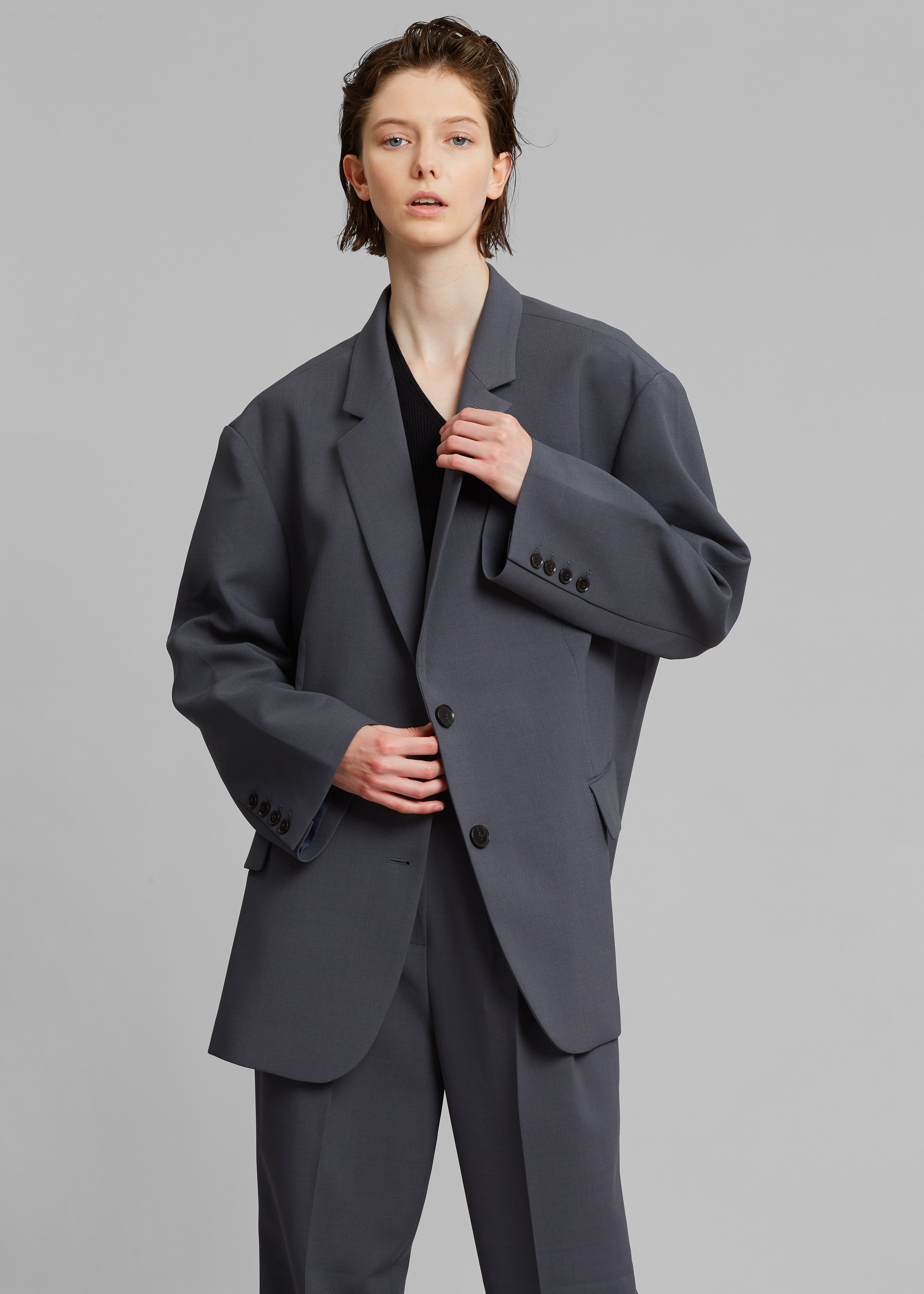 HauteParis™|Bea Blazer - Charcoal