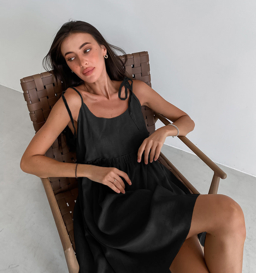HauteParis™|Linoa – Robe en lin naturel