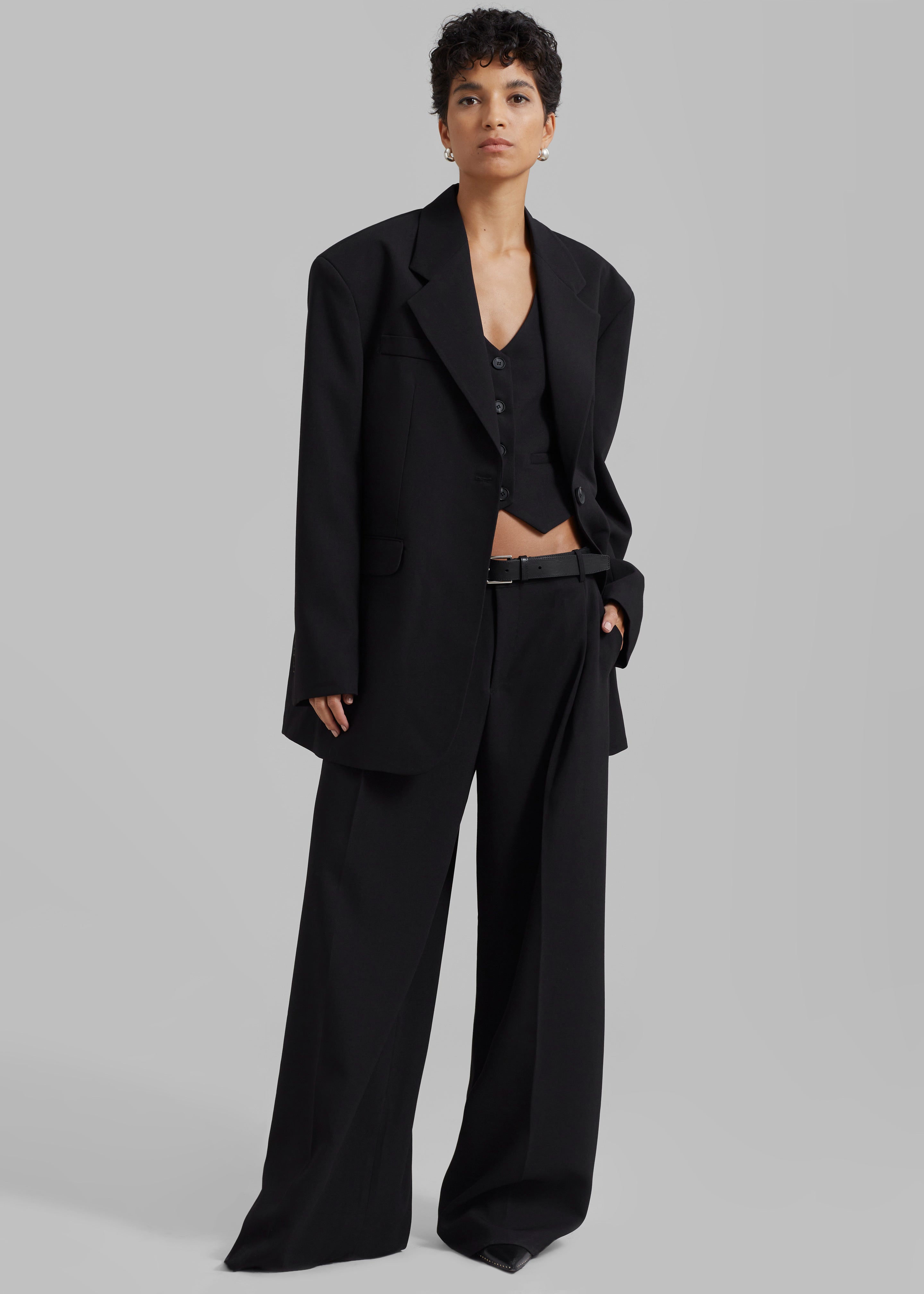 HauteParis™|Lillian Blazer - Black