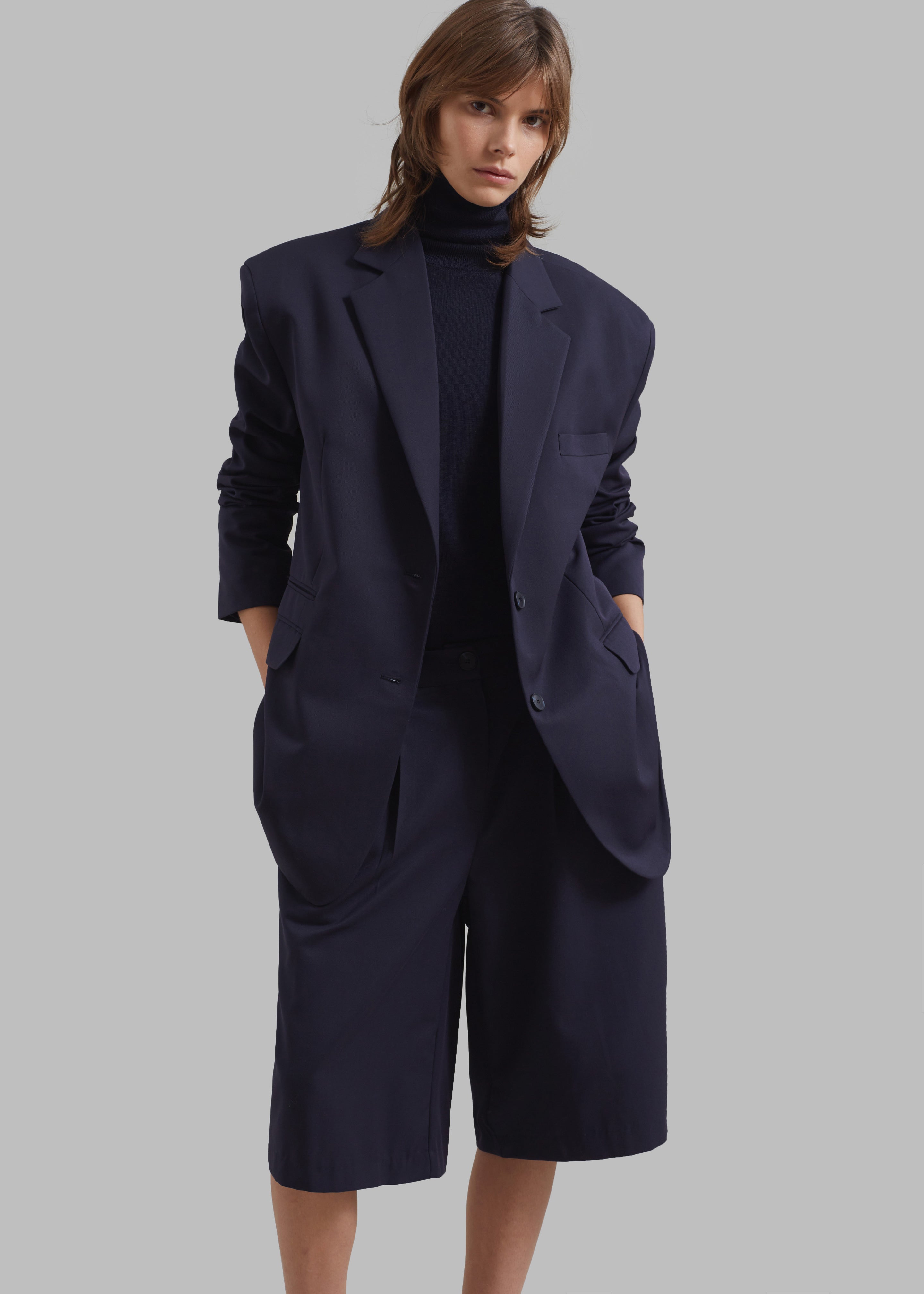 HauteParis™|Wilma Blazer - Navy Blue
